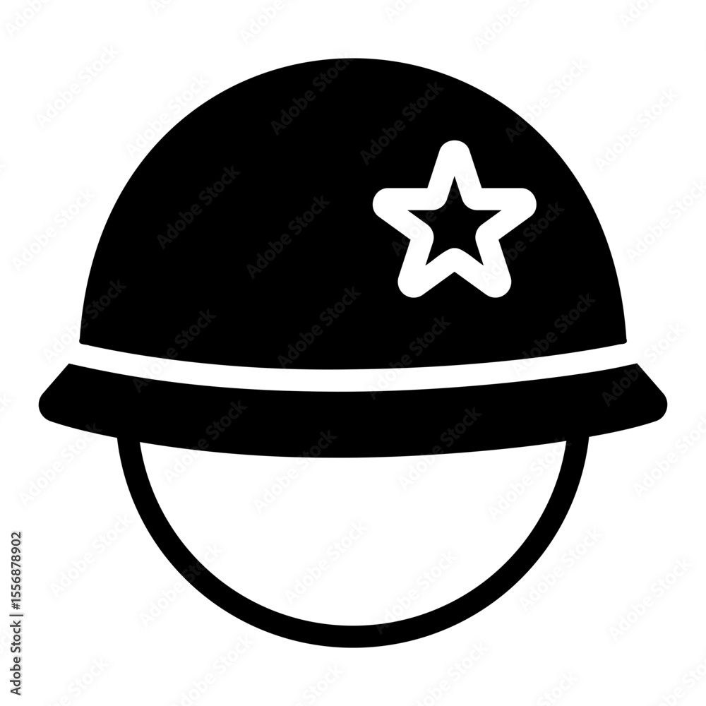 Fototapeta premium helmet Solid icon