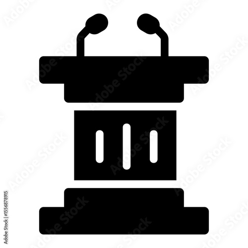 podium Solid icon