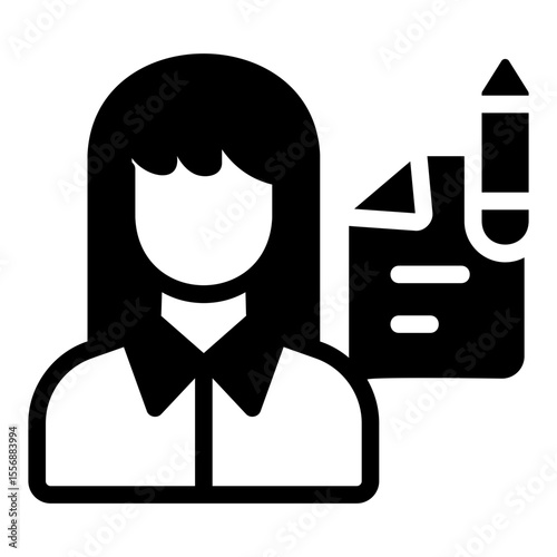 secretary Solid icon