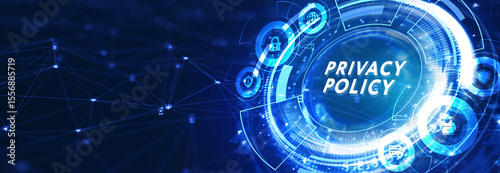 Data protection Cyber Security Privacy Business Internet Technology Concept. 3d illustration