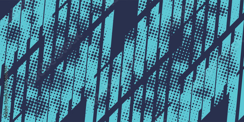 Abstract blue banner design vector, dynamic sporty horizontal background template for media promotion or web banner, modern