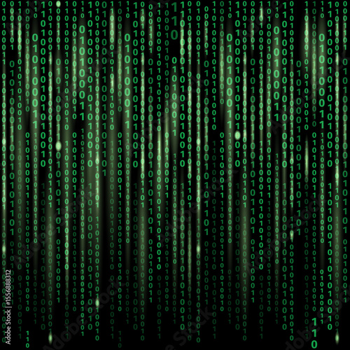 1509.m00.i125.n056.P.c25.274617014 Stream of binary code on screen. Abstract vector background