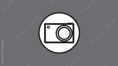 Camera icon, flat illustration of vector icon,glyph photo camera collection. Picture symbol.