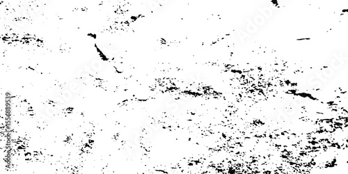 Distress grunge urban overlay spotted concrete grain surface grainy noise rust wall grunge black splatter and white background. damaged chalk crack rough ink wall texture.	
