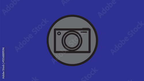 Abstract camera icon,glyph photo camera collection. Picture symbol icon simple.