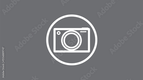 Abstract camera icon, flat illustration of vector icon,glyph photo camera collection. Picture symbol icon simple.