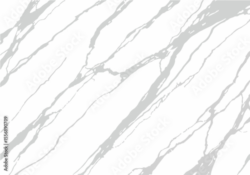 White Marble Texture with Gray Veins - Seamless Luxury Stone Background for Design and Decoration