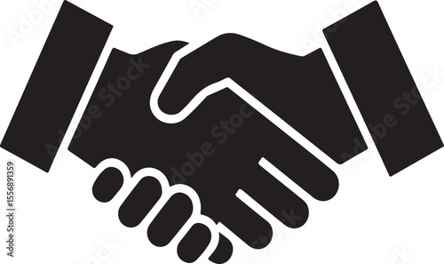 Handshake Icon Symbol of Agreement, Partnership, and Collaboration