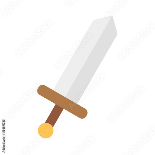 sword icon vector illustration. Medieval and fantasy game icons.