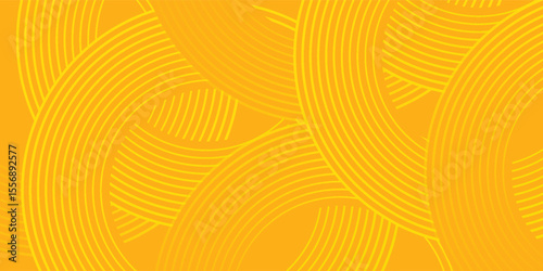 Pasta background, spaghetti abstract geometric pattern. Macaroni yellow poster. Wavy abstract pattern.