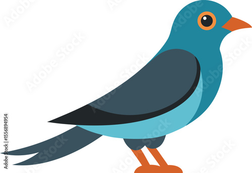 Beautiful cuckoo bird perched in natural habitat, close-up wildlife photography of cuckoo with vibrant feathers, perfect for nature, birdwatching, spring, forest, and exotic bird collections.