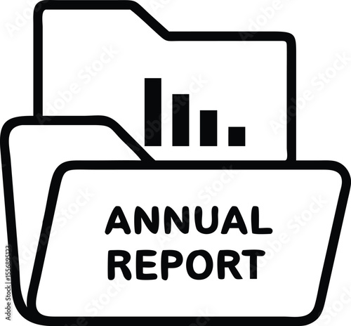 Annual Report Bar Graph In Folder