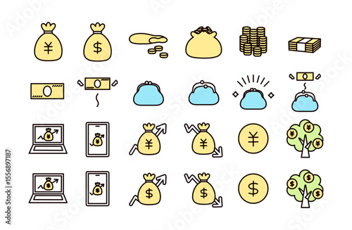 お金のアイコンセット