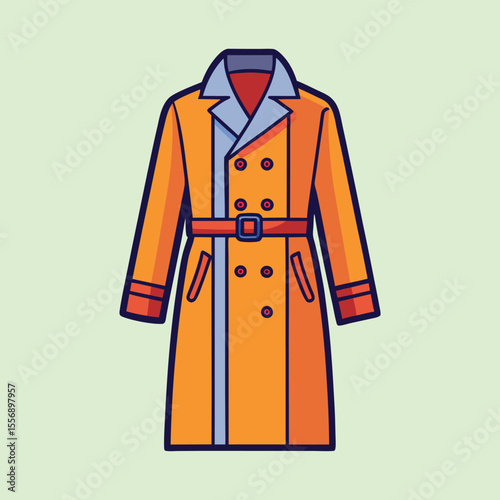 Stylish and Trendy Cartoon Trench Coat Fashion Apparel for Autumn Weather