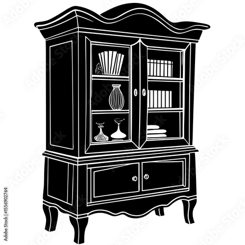 antique furniture vector illustration