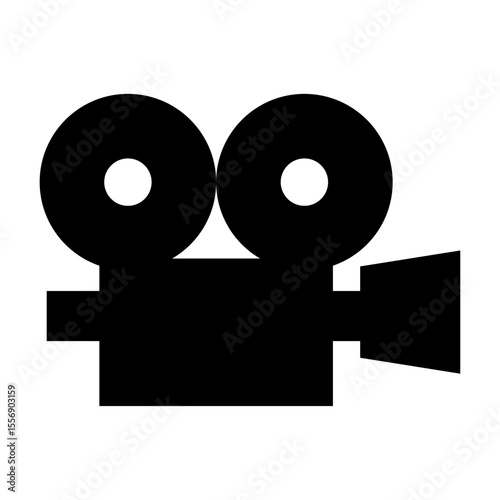 Film vector silhouette , clip art, and symbol. Shilhouette of film concept and simple design