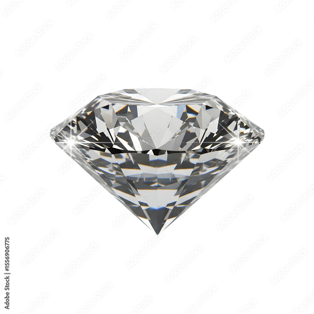 Photo of a brilliant, flawlessly cut diamond sparkles with intense light, showcasing its facets and brilliance, isolated on transparent background Photo of a brilliant, flawlessly cut diamond sparkles with intense light, showcasing its facets and brilliance, isolated on transparent background