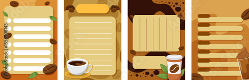 Coffee-Themed Printable Planner Templates Customizable Daily, Weekly, & To-Do Lists