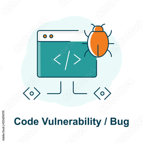 Debug Icon, Bug in Software, IT Glitch, Software Bug Fix, Vulnerability Monitor, Code Security Flaw, Programming Defect, Software QA Icon, App Debugging Tool, Error Symbol