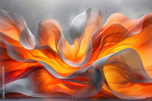 Vibrant Dynamic Ribbons Enhancing Visual Flow and Energetic Motion