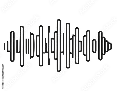 Audio waveform graphic