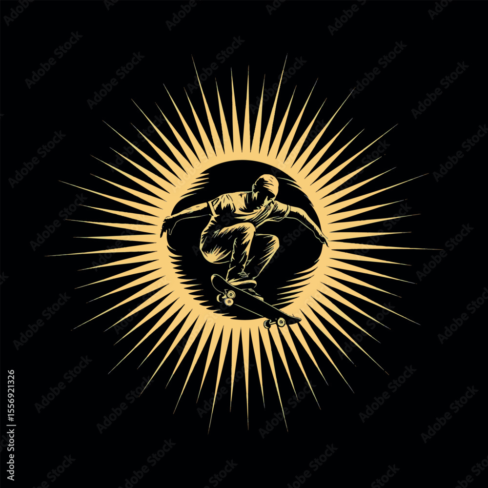 Obraz premium skating t shirt