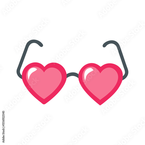 Pink heart shaped glasses with gray frames eyewear fashion