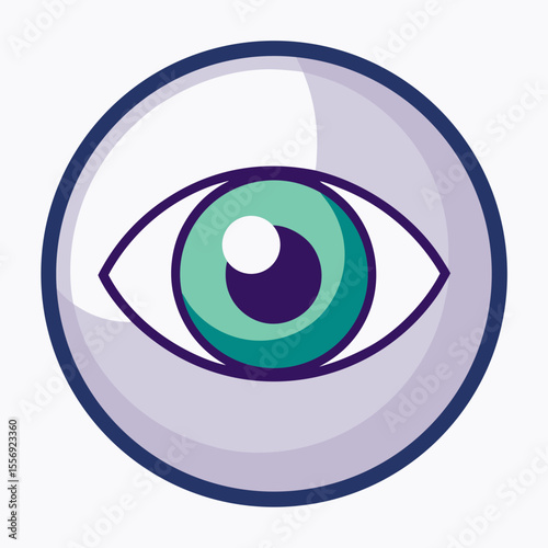 Eye iris pupil vision symbol vector