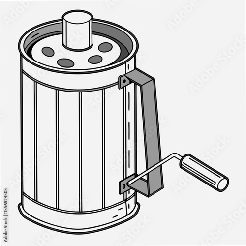 Barbecue chimney starter with crank handle grill cooking