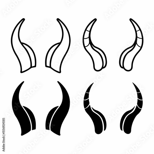 Devil Horns Set symbol fantasy
