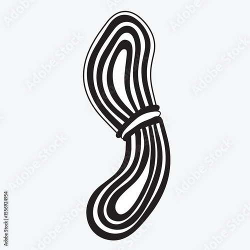 rope isolated vector illustration