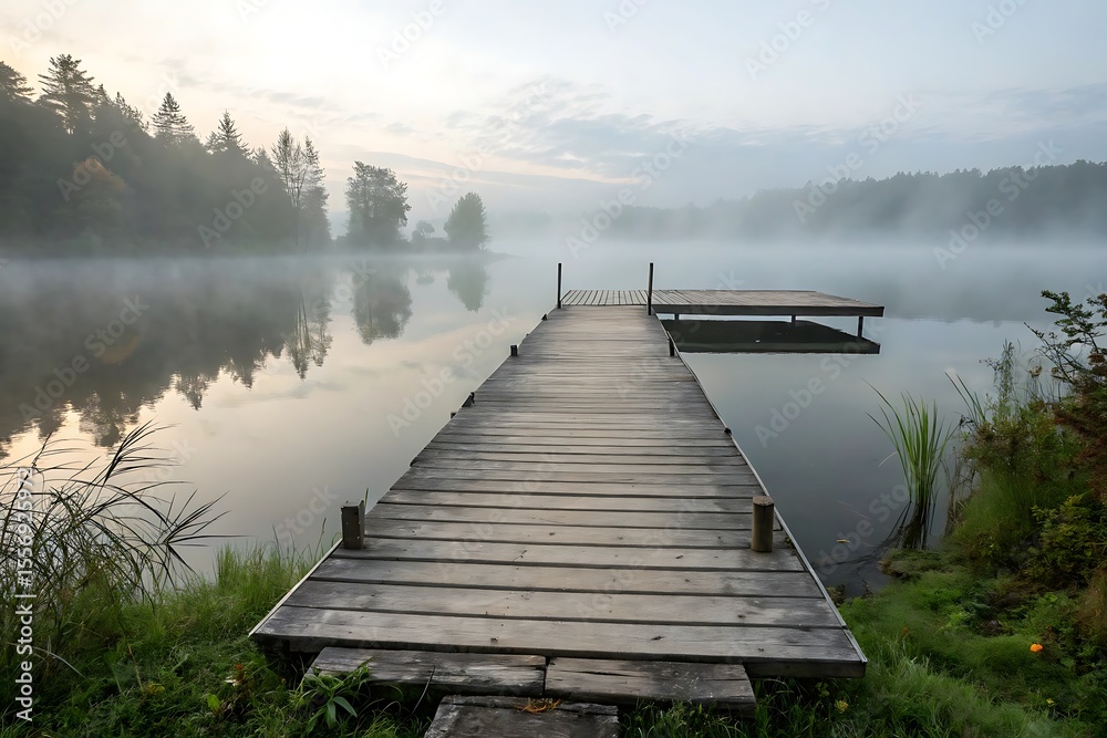 Fototapeta premium pier on the lake