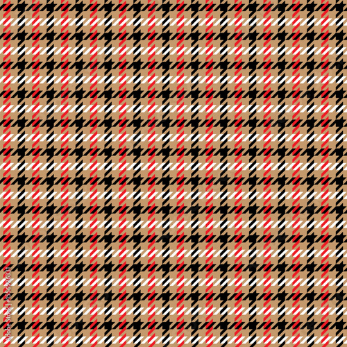 Hounds tooth seamless vector pattern for fabrics, textile, print and background. Dog's tooth clothing design.