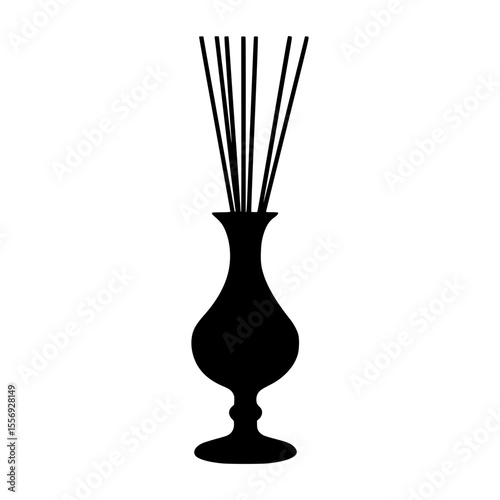 Silhouette Vase with Reed Diffuser