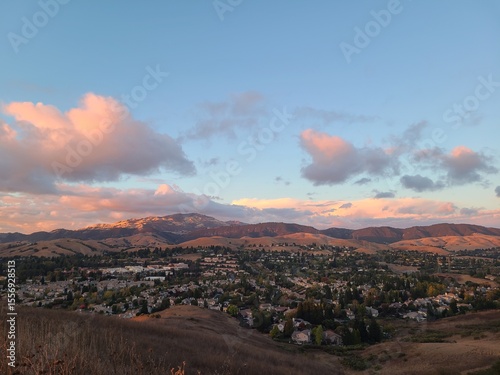 San Ramon and Diablo Valley in Northern California during Autumn