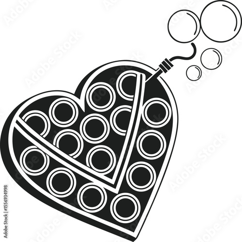 heart with floral ornament