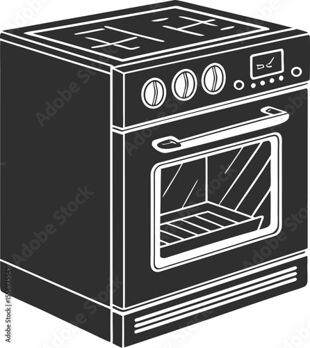 illustration of a kitchen stove