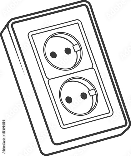 electrical outlet vector illustration
