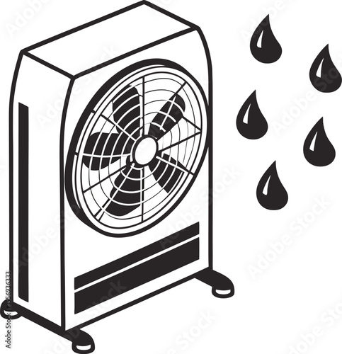 air conditioner vector illustration
