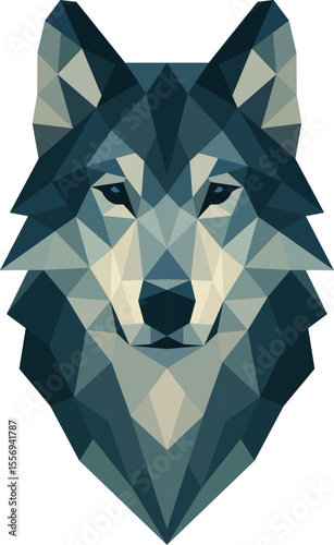 geometric wolf images