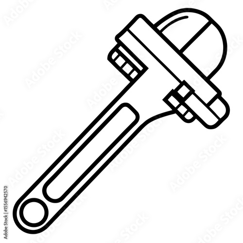Pipe Wrench Vector Art