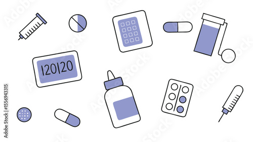 create-an-illustration-of-various-medical-supplies.eps
