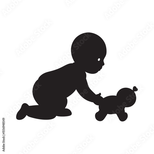 Baby Moving Forward With Toy