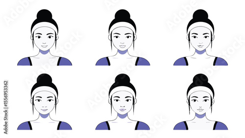 generate-a-six-panel-illustration-depicting-a-woma.eps