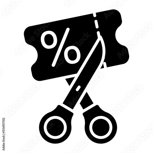 An icon design of half discount