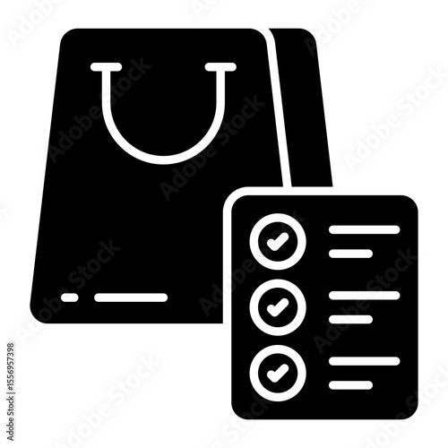 Perfect design icon of shopping list