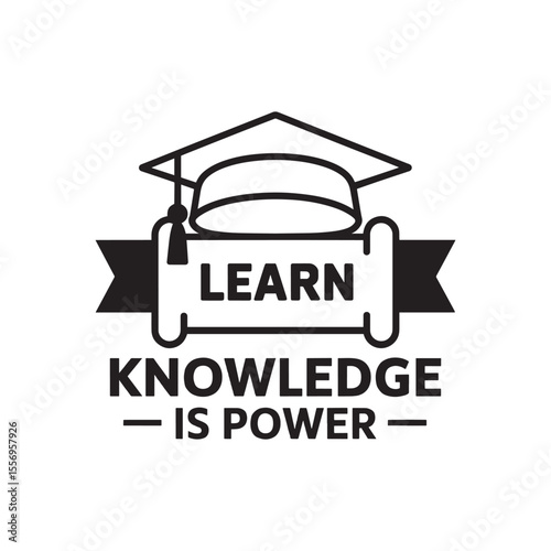 Learn Knowledge is Power - Education Badge