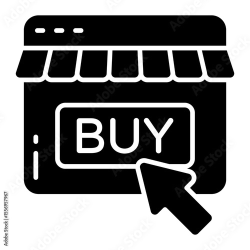 An icon design of buy button