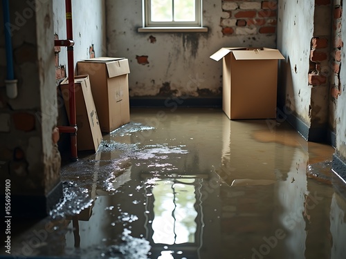 Basement flooding water damage cleanup repair restoration service home