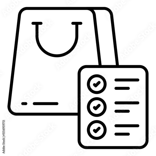 Perfect design icon of shopping list